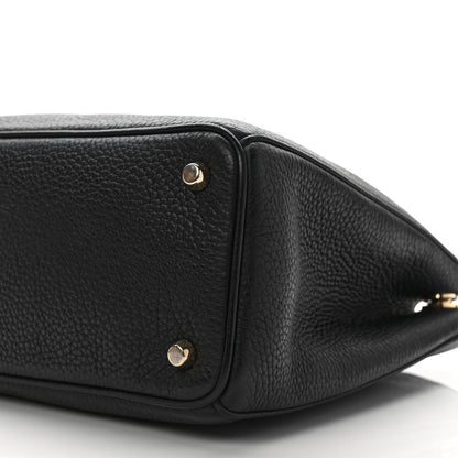 Christian Dior Bullcalf Medium Diorissimo Tote Black Rose Indien 8 of 10