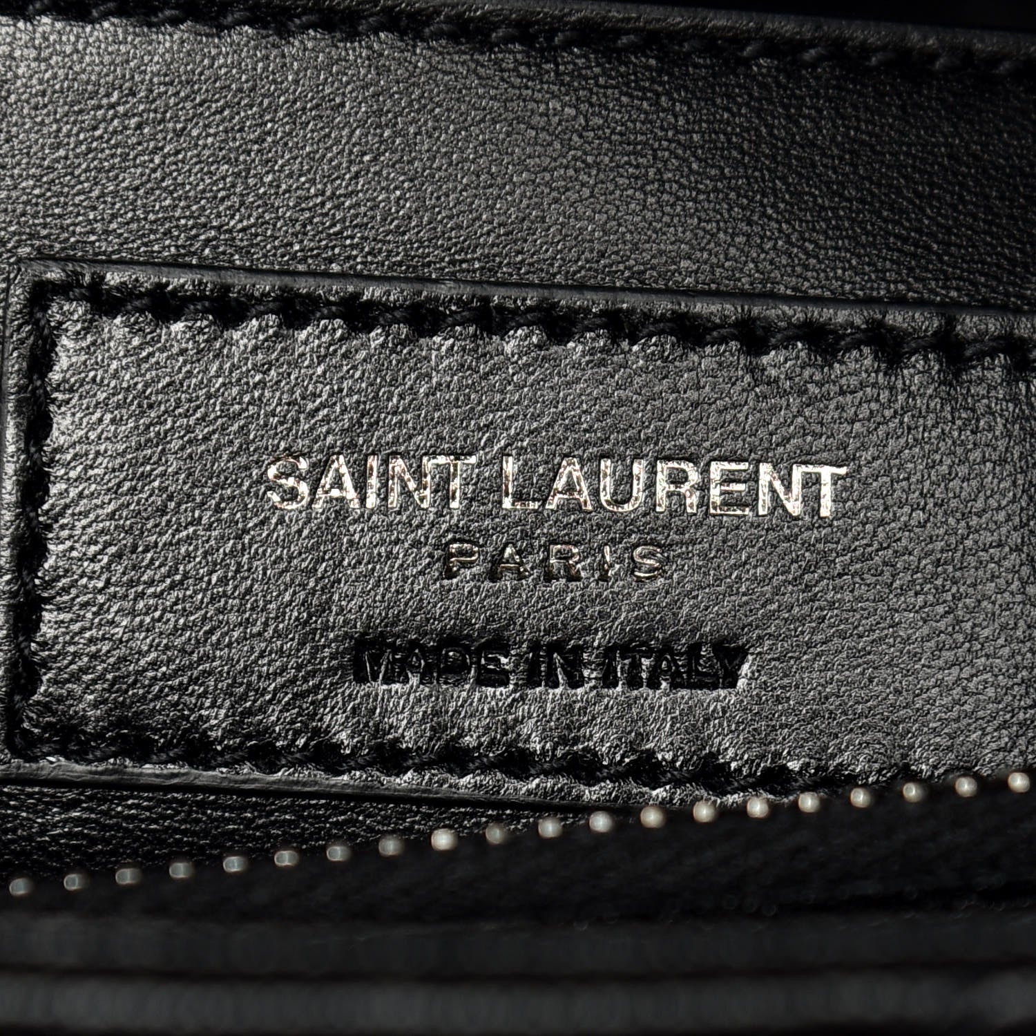 Saint Laurent Sheepskin Matelasse Chevron Monogram Large College Satchel Black 9 of 10
