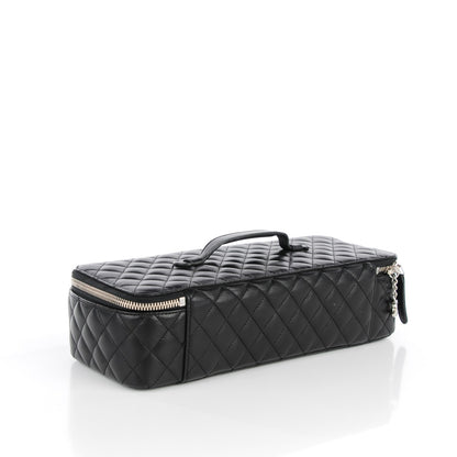 Chanel Lambskin Quilted Large Jewelry Case Black 3 of 8