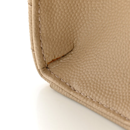 Saint Laurent Grain De Poudre Matelasse Chevron Large Monogram Satchel Nude Powder 12 of 12