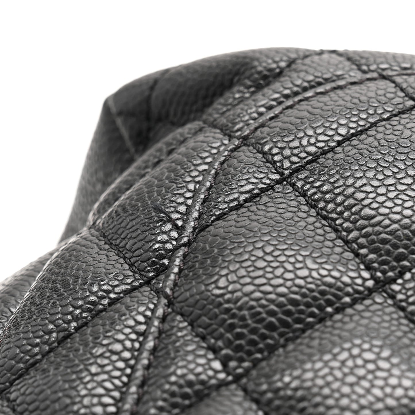 Caviar Quilted Grand Shopping Tote GST Black