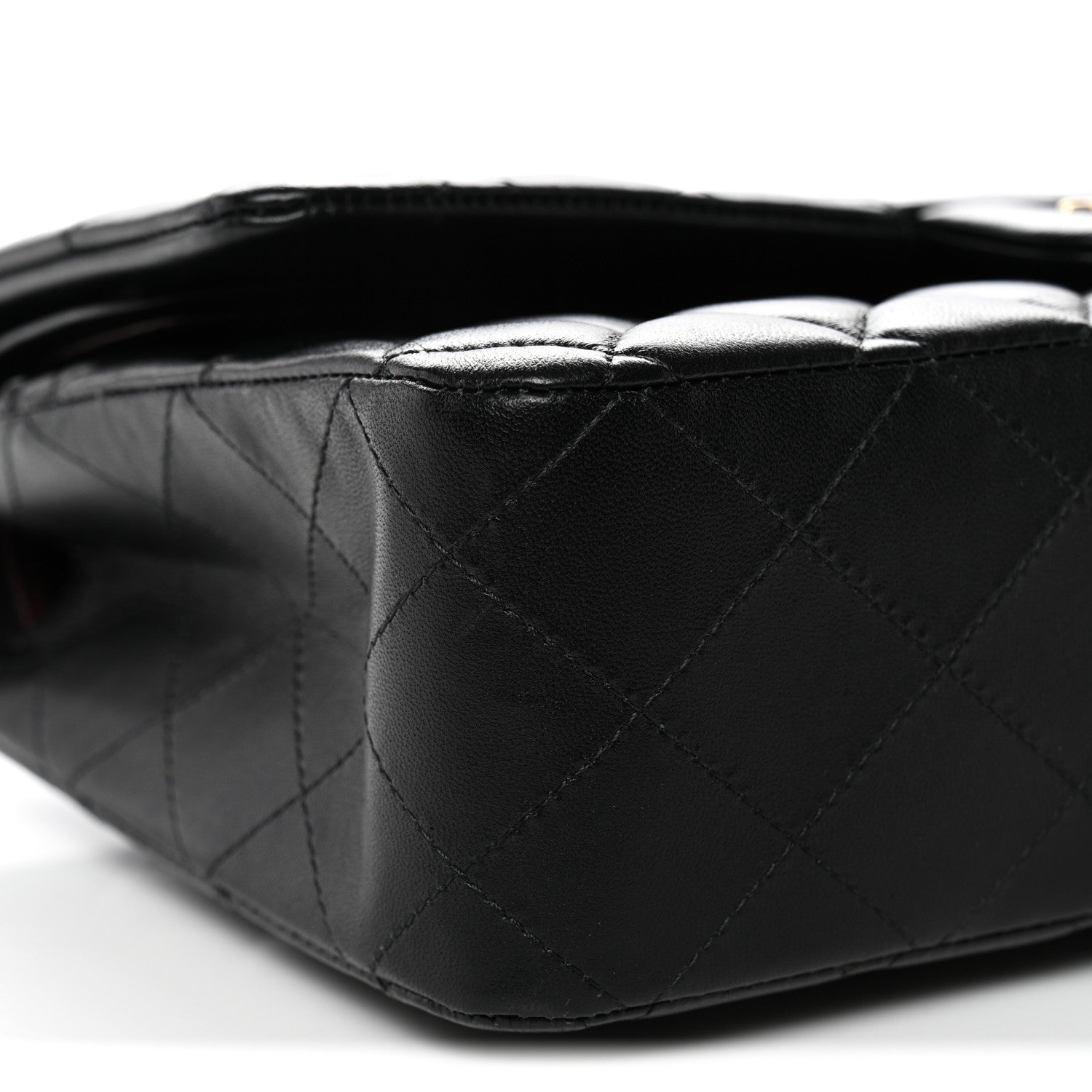 Chanel Lambskin Quilted Medium Double Flap Black 9 of 13