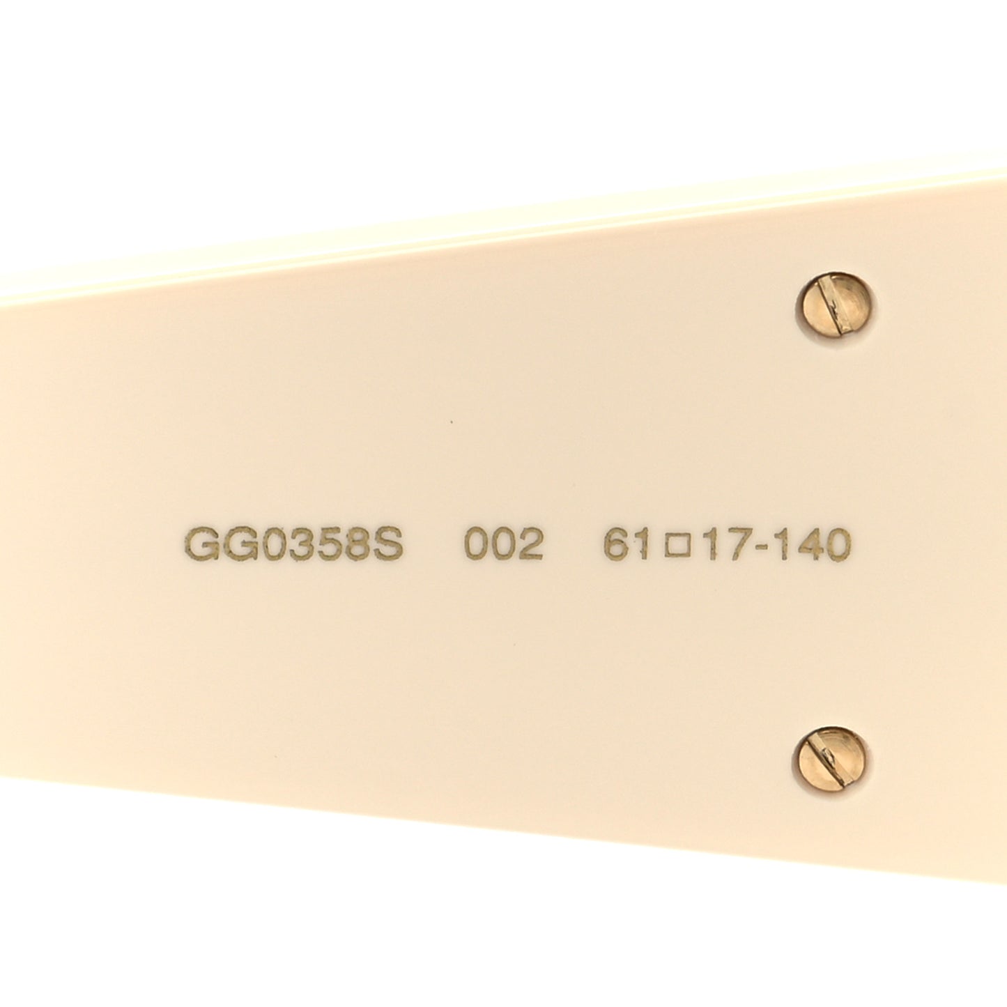 Acetate Shield Sunglasses GG0358S White