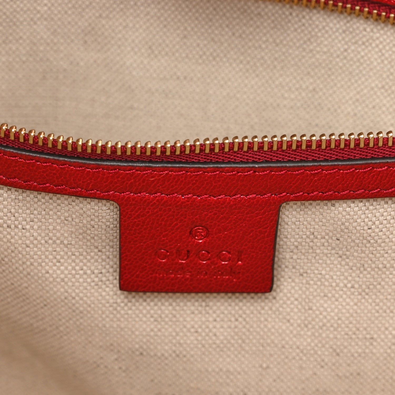 Gucci Monogram New Sakai Calfskin Lux Large Horsebit 1955 Tote Bag Beige Ebony New Cherry Red 6 of 11