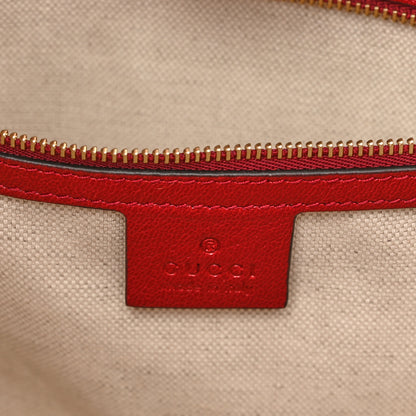 Gucci Monogram New Sakai Calfskin Lux Large Horsebit 1955 Tote Bag Beige Ebony New Cherry Red 6 of 11