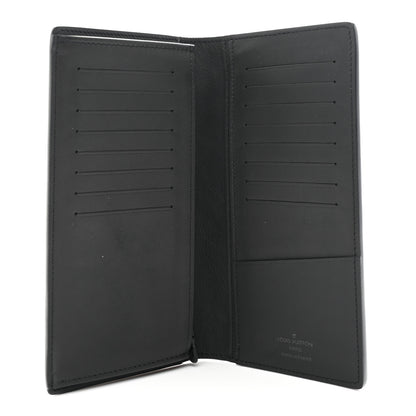 Louis Vuitton Calfskin Monogram Shadow Brazza Wallet Black 5 of 8