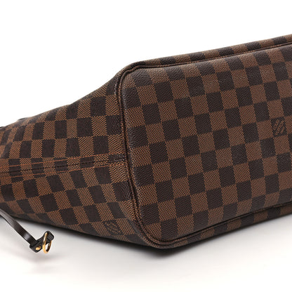 Louis Vuitton Damier Ebene Neo Neverfull MM Rose Ballerine 9 of 11