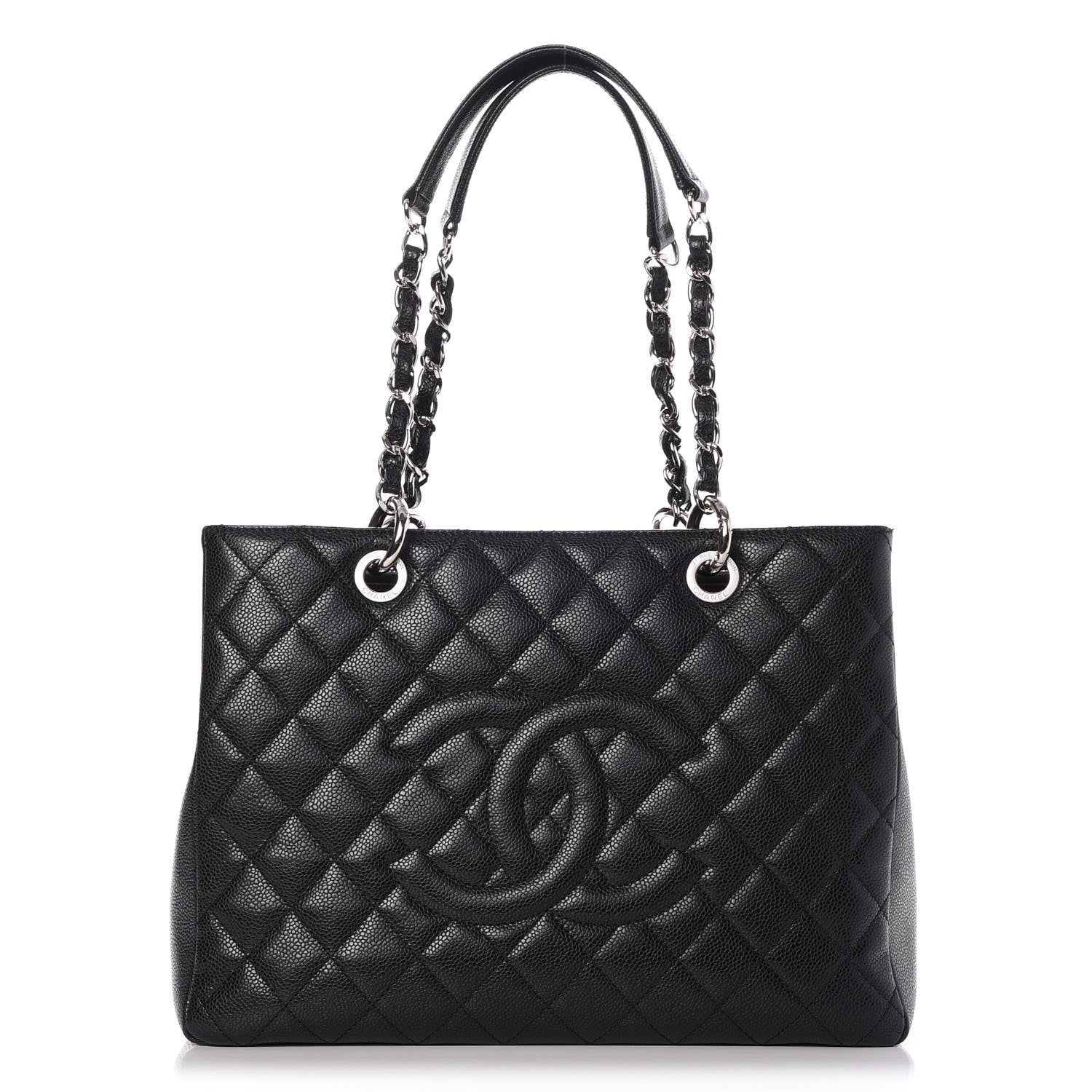 Chanel Caviar Quilted Grand Shopping Tote GST Black 1 of 10