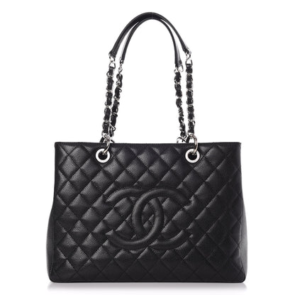 Chanel Caviar Quilted Grand Shopping Tote GST Black 1 of 10