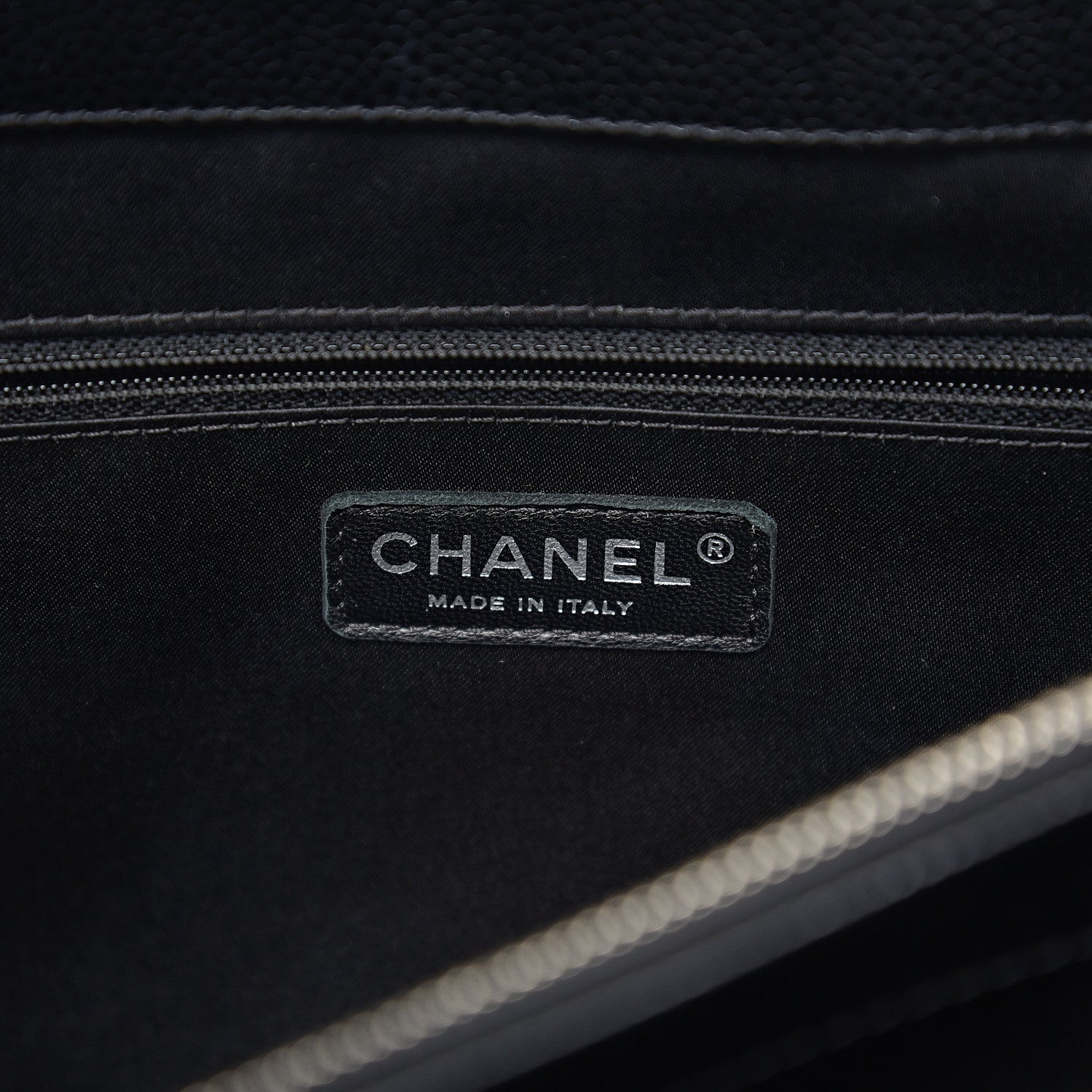 Chanel Caviar Quilted XL Grand Shopping Tote GST Black 5 of 9