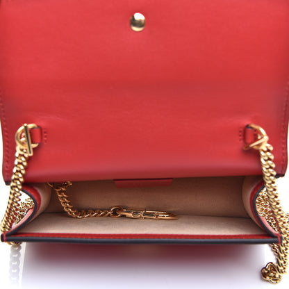 Gucci Calfskin Super Mini Sylvie Chain Shoulder Bag Hibiscus Red 5 of 10