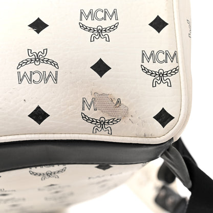 MCM Visetos Medium Sprinkle Stud Stark Backpack White 11 of 13