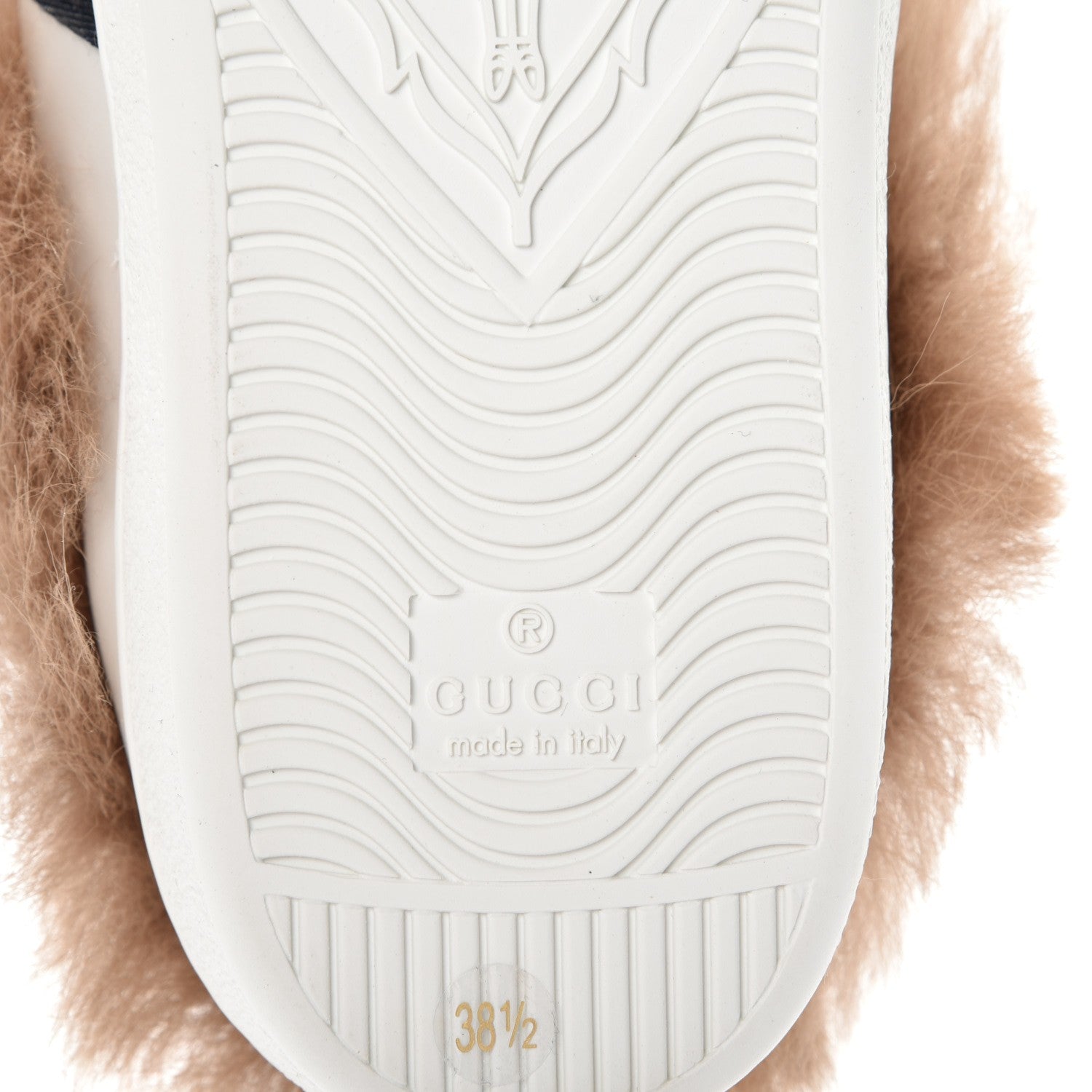 Gucci Calfskin Wool Web Bee Embroidered Womens Ace Sneakers 38.5 White 6 of 10