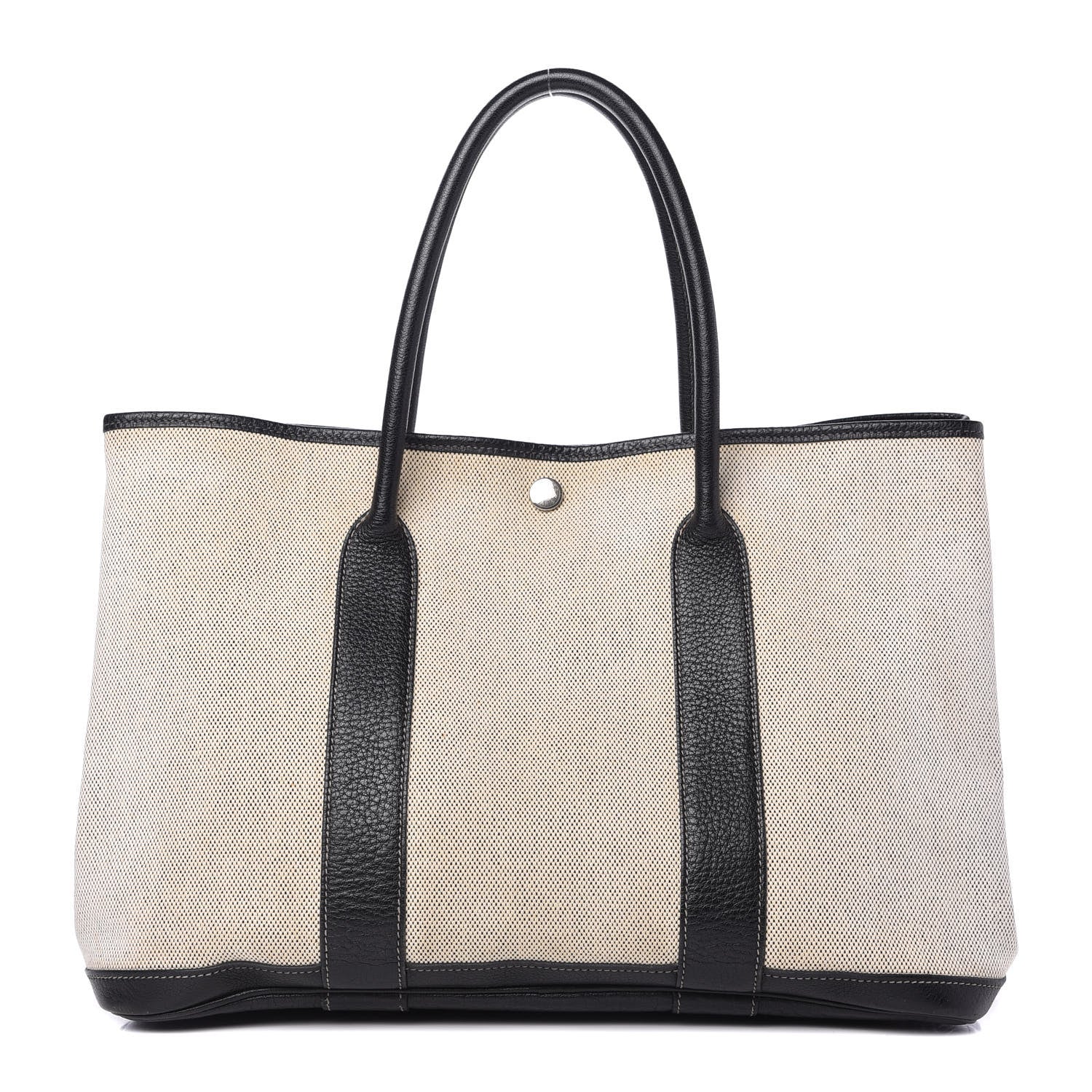 Hermes Buffle Skipper Toile Garden Party 36 MM Tote Black 1 of 10
