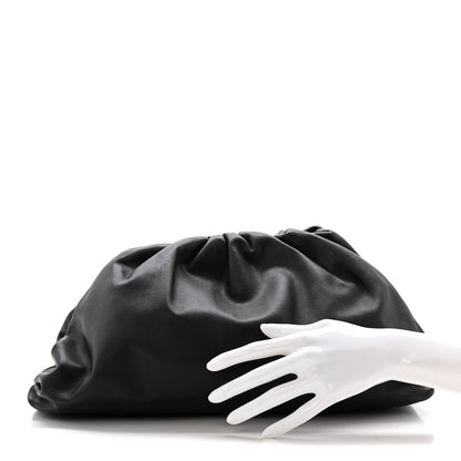 Bottega Veneta Smooth Butter Calf The Pouch Oversized Clutch Black 2 of 11