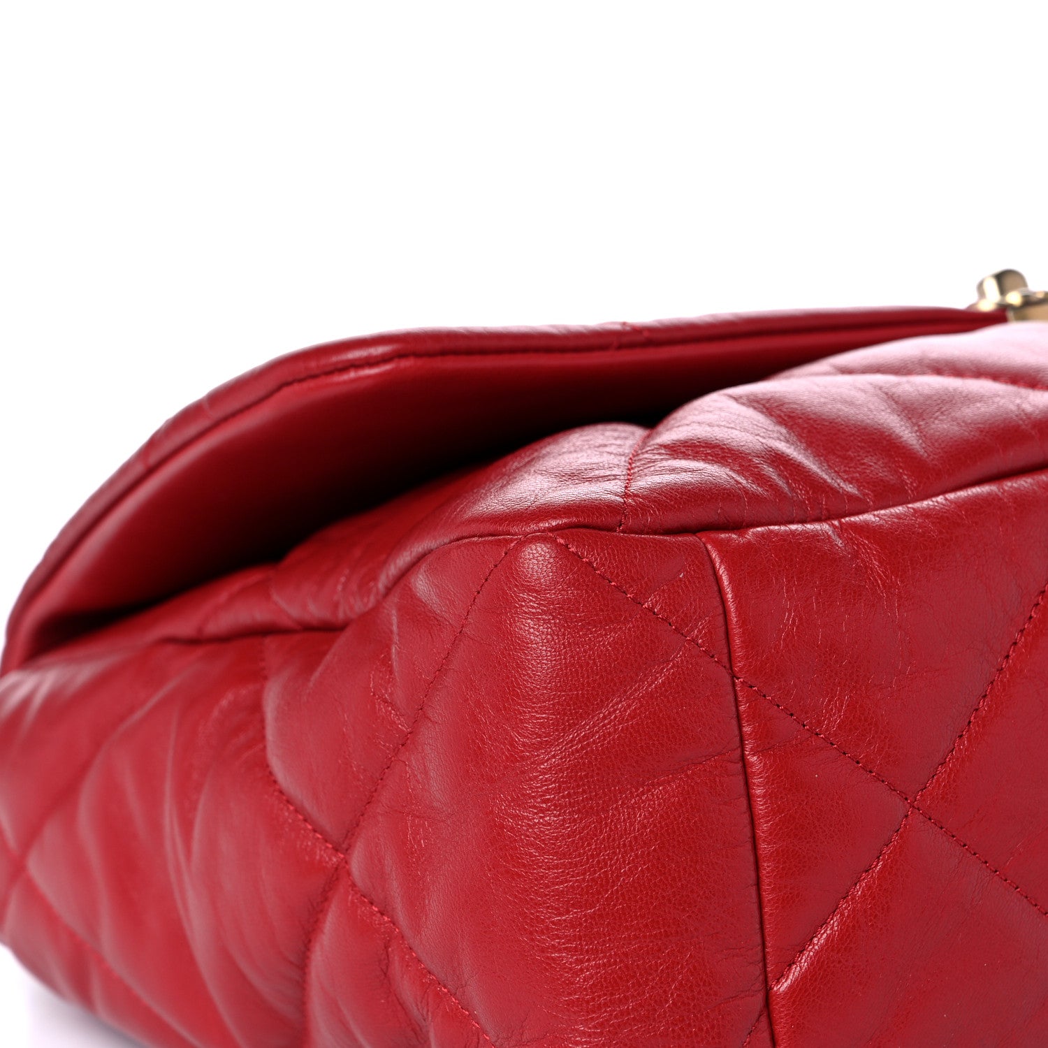 Chanel Goatskin Quilted Maxi Chanel 19 Flap Red 8 of 16