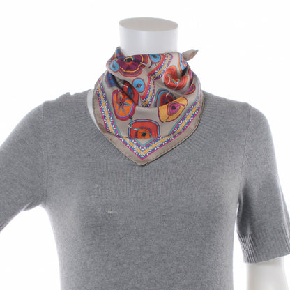 Hermes Silk Belles du Mexique Pocket Square Scarf 4 of 6