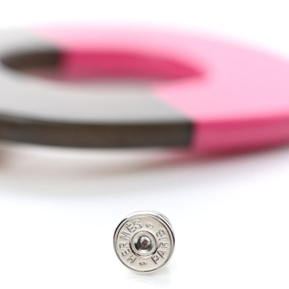 Hermes Buffalo Horn Isthme Earrings Fuchsia 4 of 6