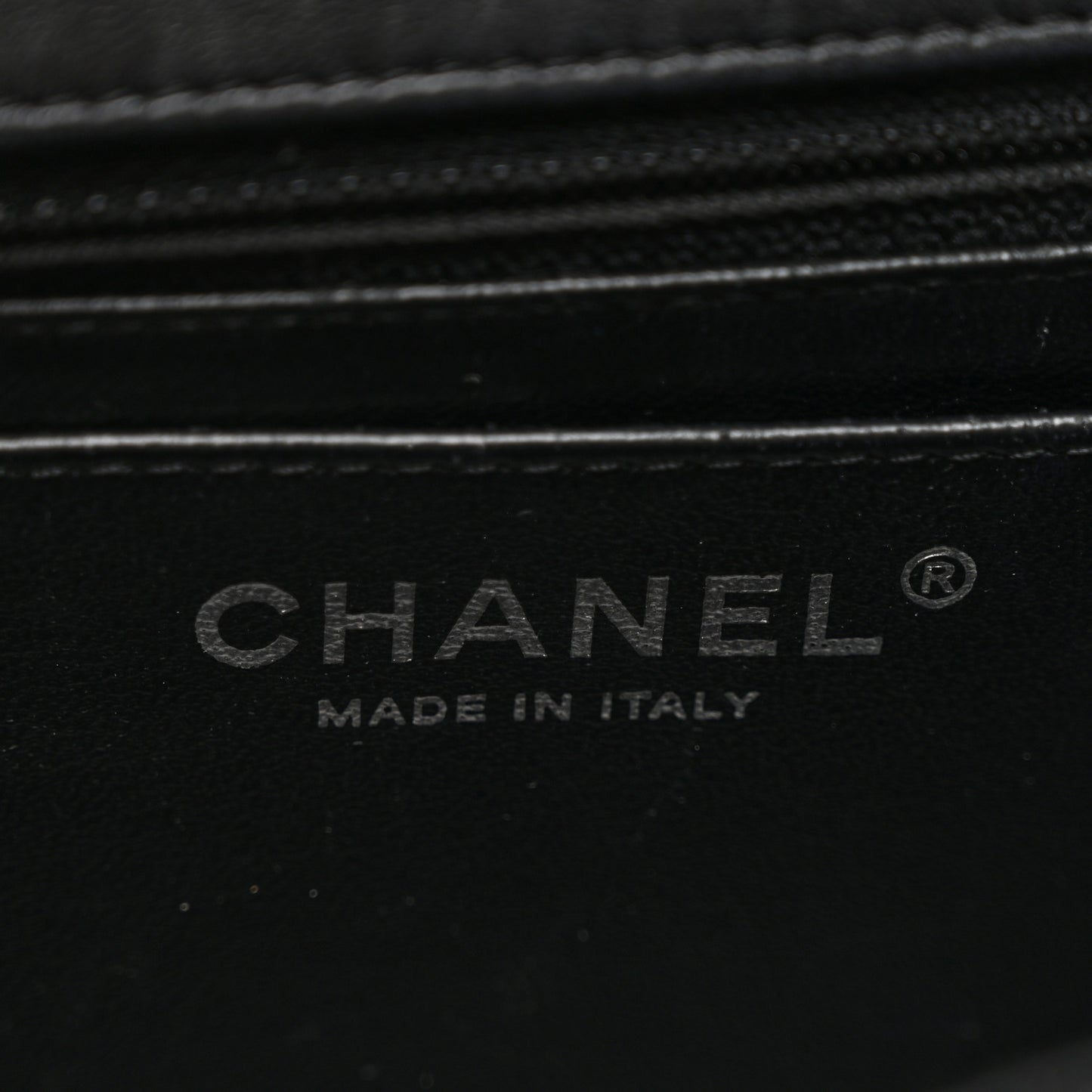 Lambskin Quilted Mini Square Flap Black