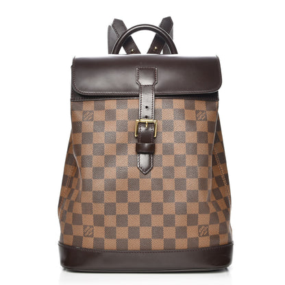 Louis Vuitton Damier Ebene Soho Backpack 1 of 8