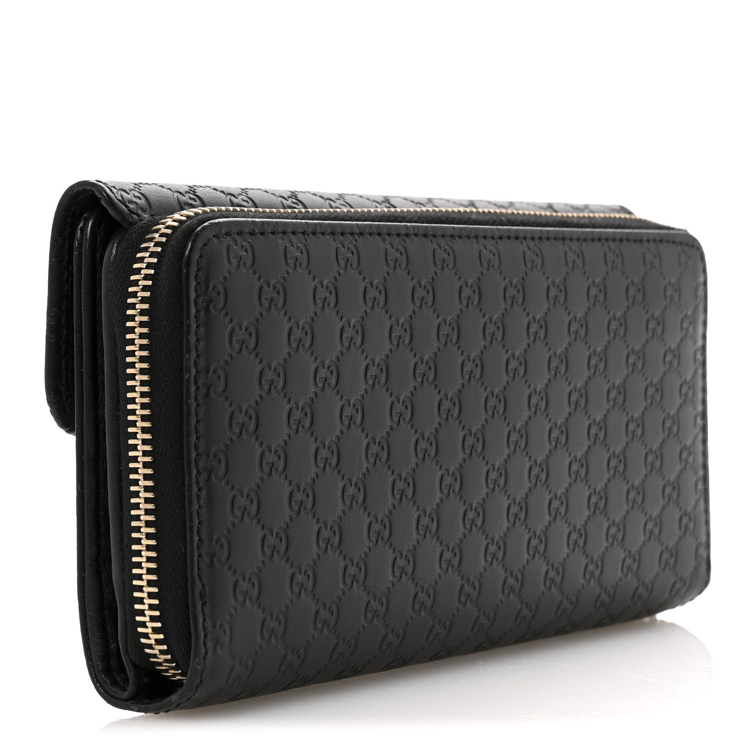 Gucci Soft Microguccissima Continental Zip Wallet Black 3 of 12