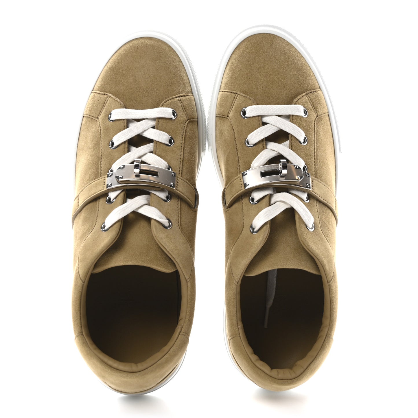 Chevre Velours Mens Day Sneakers 42 Beige Albatre