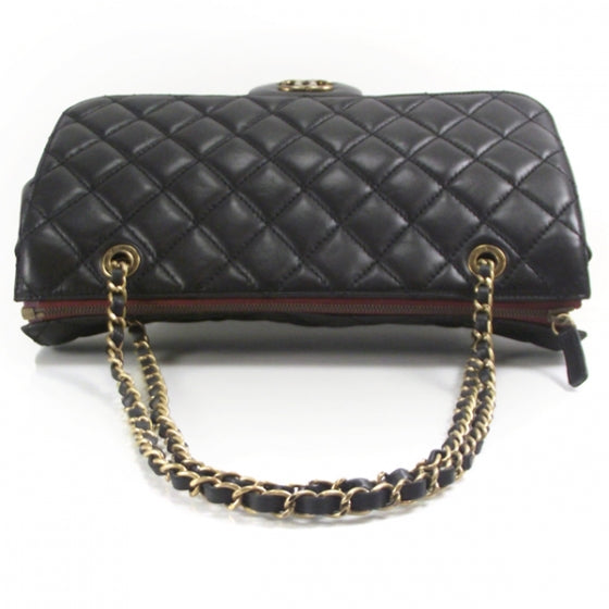 Chanel Lambskin Classic Jumbo Flap Zip Top Tote 2011 Black 5 of 11