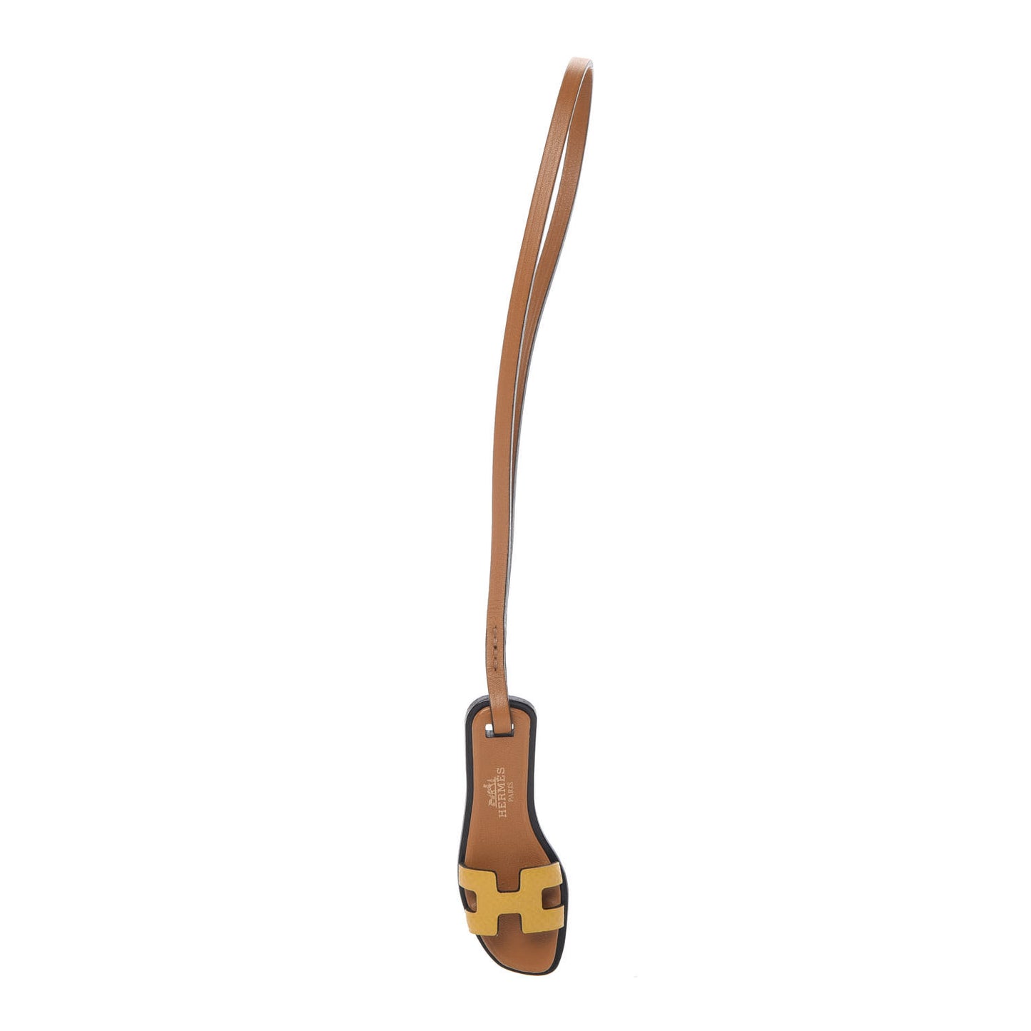 Epsom Butler Calfskin Hunter Oran Nano Bag Charm Jaune Ambre