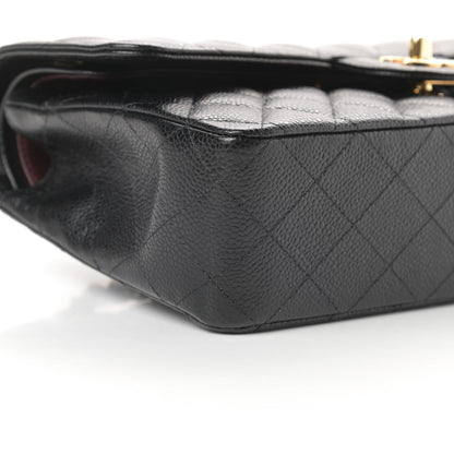 Chanel Caviar Quilted Medium Double Flap Black 9 of 13