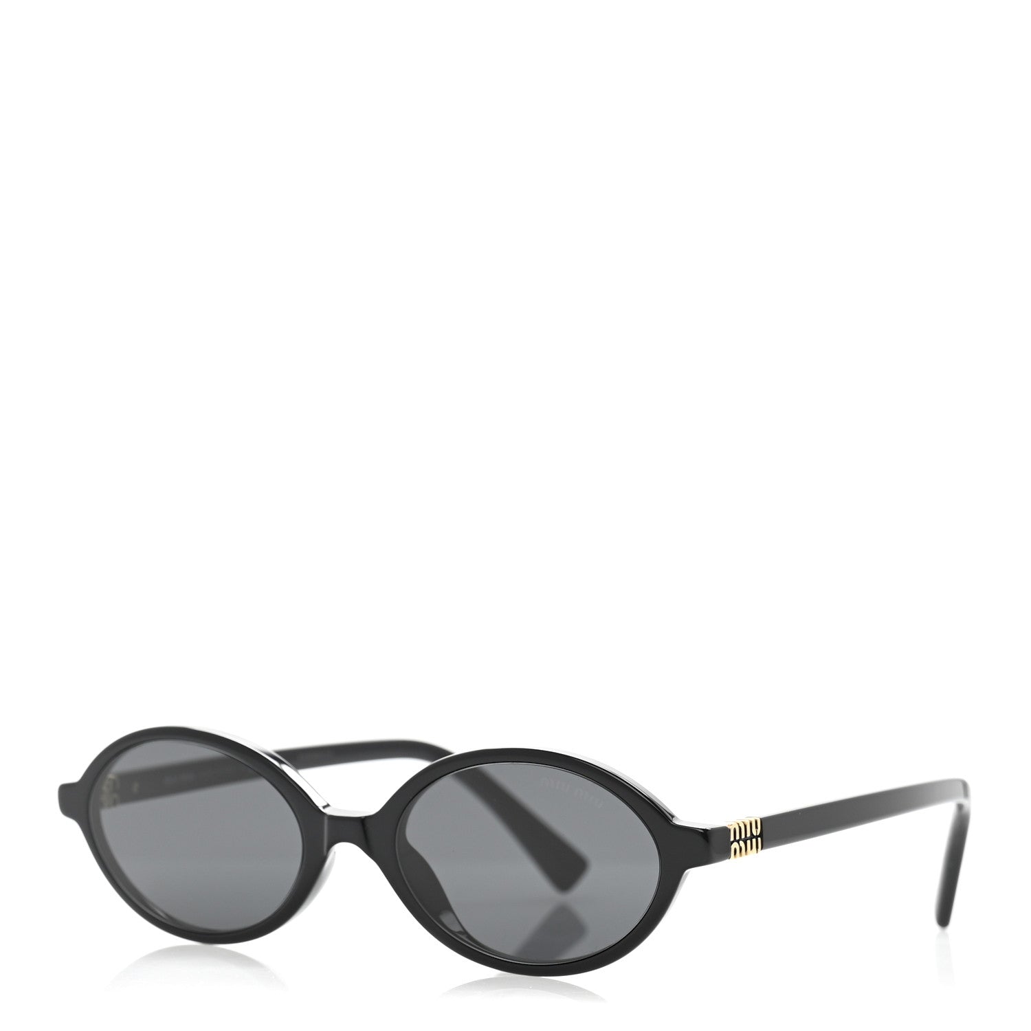 Miu Miu Acetate Oval Regard Sunglasses SMU04Z Slate Gray 1 of 8