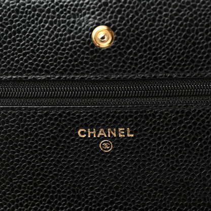 Chanel Caviar Quilted Wallet on Chain WOC Black 6 of 12
