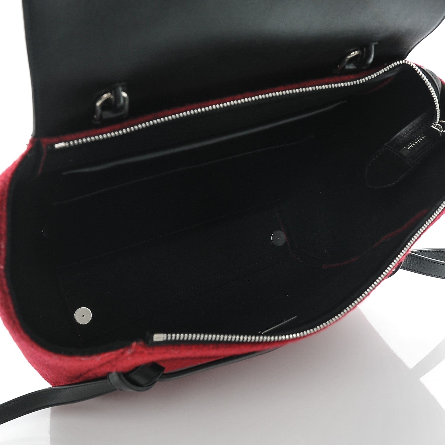 Celine Felt Smooth Calfskin Mini Belt Bag Red 5 of 9