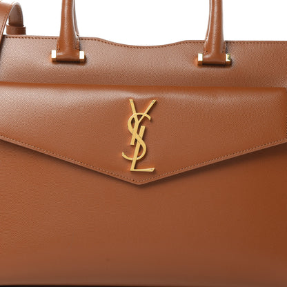 Saint Laurent Grain De Poudre Medium Uptown Tote Brick 8 of 11
