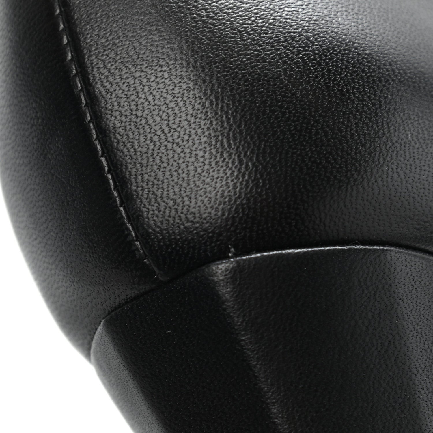 Chanel Calfskin CC Knee High Boots 38.5 Black 8 of 10