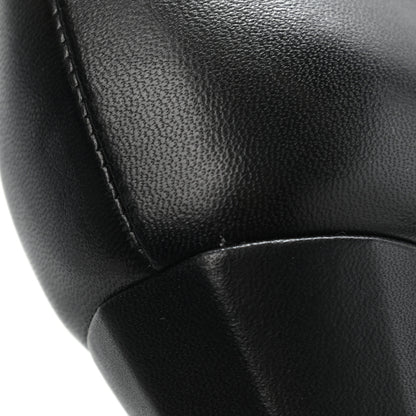 Chanel Calfskin CC Knee High Boots 38.5 Black 8 of 10
