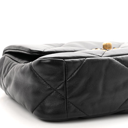 Chanel Goatskin Quilted Medium Chanel 19 Flap Black 9 of 10