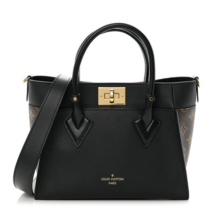 Louis Vuitton Calfskin Monogram On My Side PM Black 1 of 12