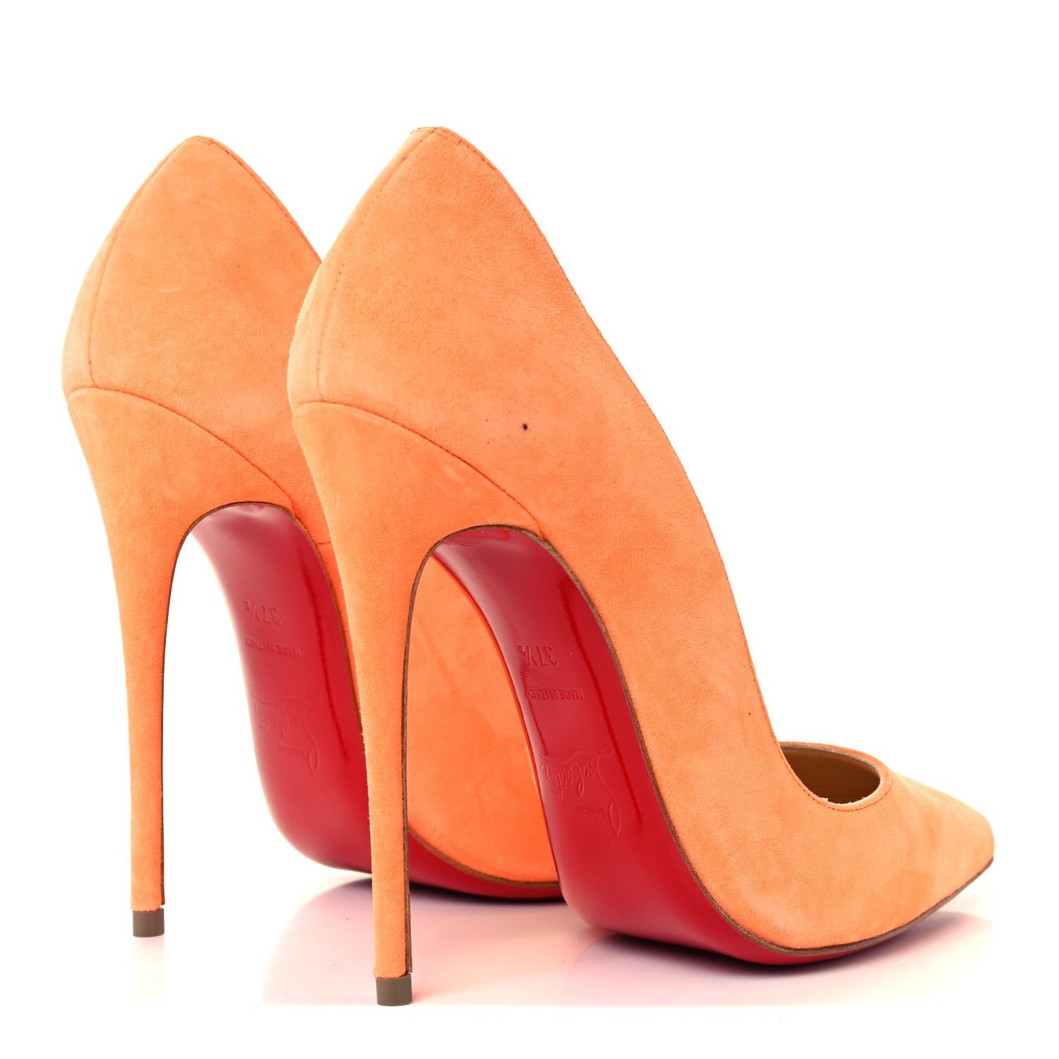 Christian Louboutin Suede So Kate 120 Pumps 37.5 Sunset 4 of 11
