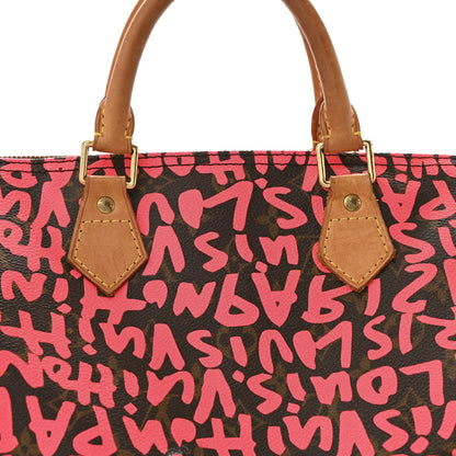 Louis Vuitton Monogram Graffiti Speedy 30 Fuchsia 7 of 14