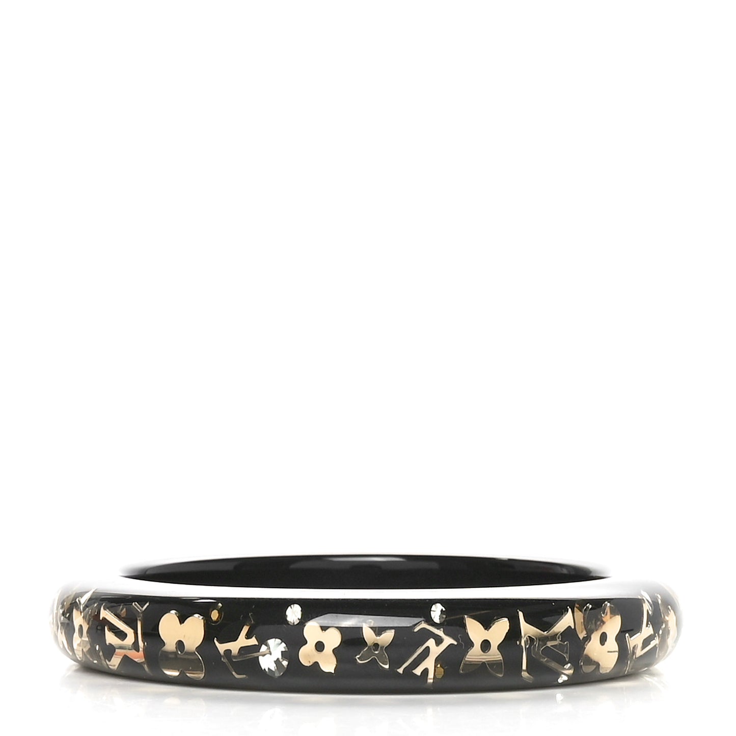 Resin Swarovski Small Inclusion Bracelet Black