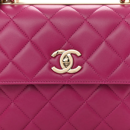 Chanel Lambskin Quilted Small Trendy CC Flap Dual Handle Bag Pink 8 of 11