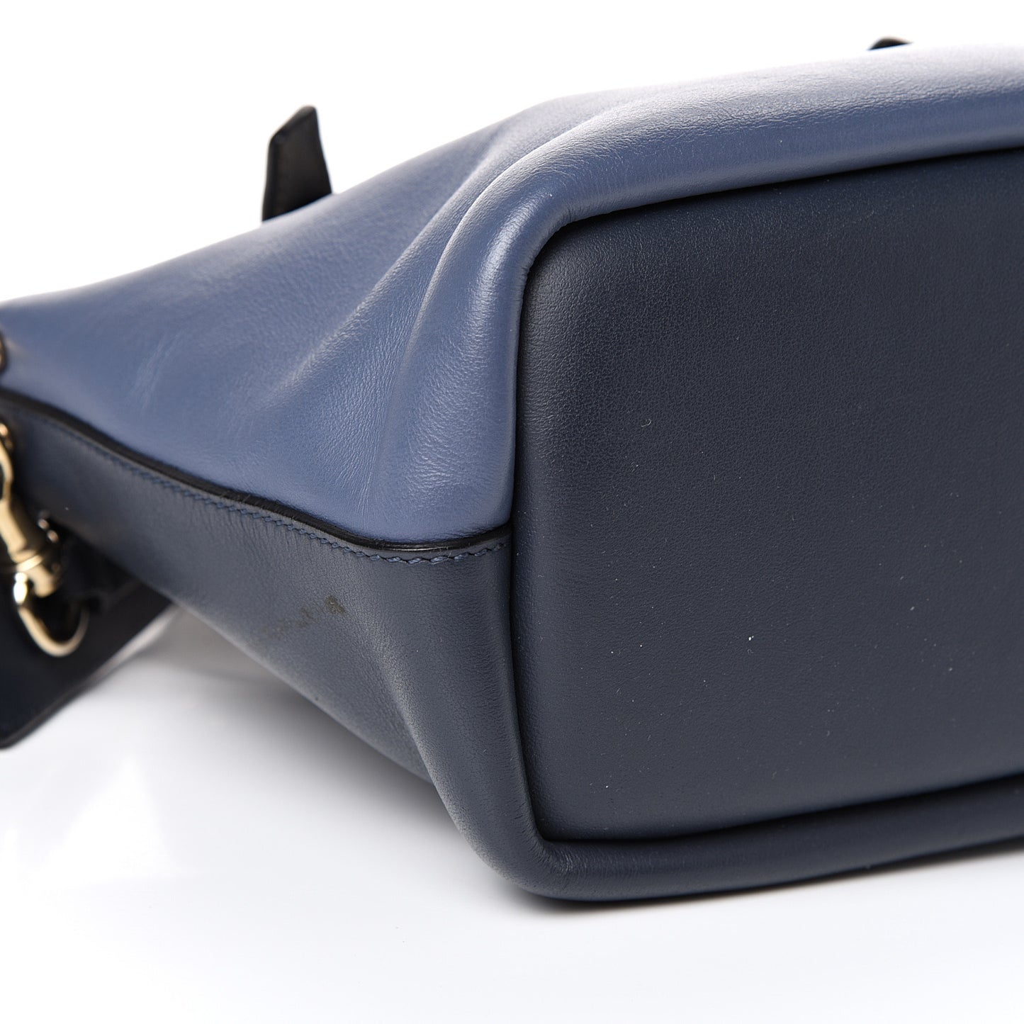 Smooth Calfskin Mini Baylee Tote Street Blue Navy