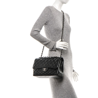 Chanel Caviar Quilted Jumbo Double Flap Black 3 of 9