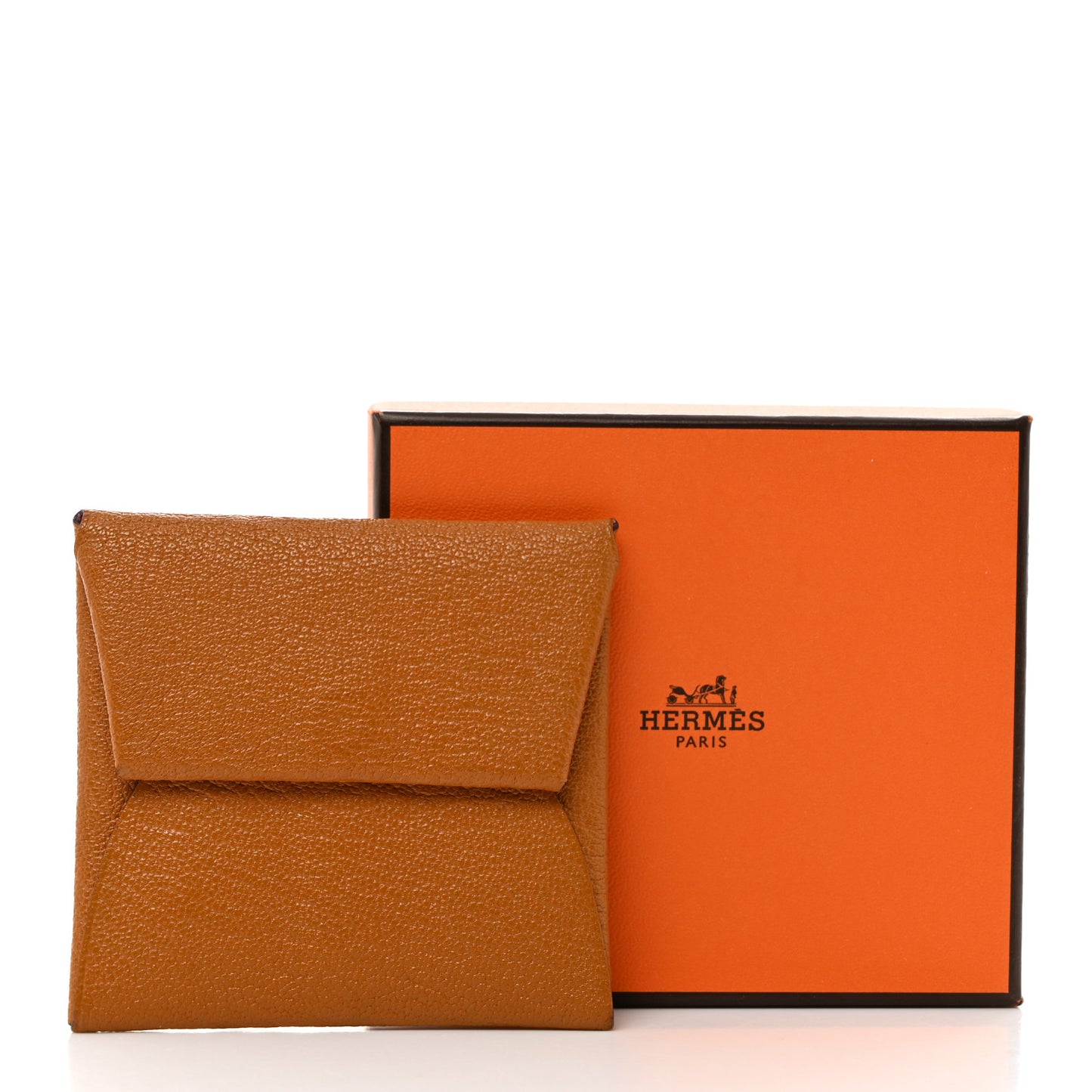 Chevre Mysore Bastia Verso Coin Purse Caramel Mauve Sylvestre