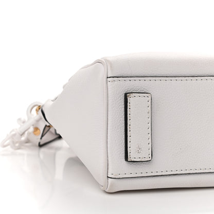 Versace Grained Calfskin Small La Medusa Top Handle Bag White 8 of 15