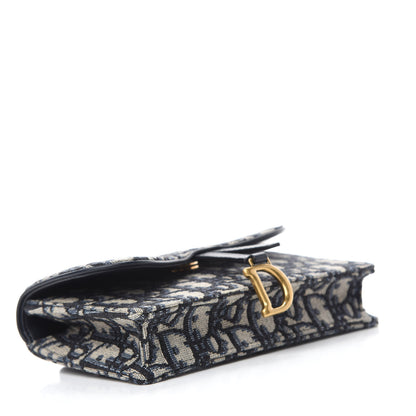 Christian Dior Oblique Saddle Belt Bag Blue 4 of 11