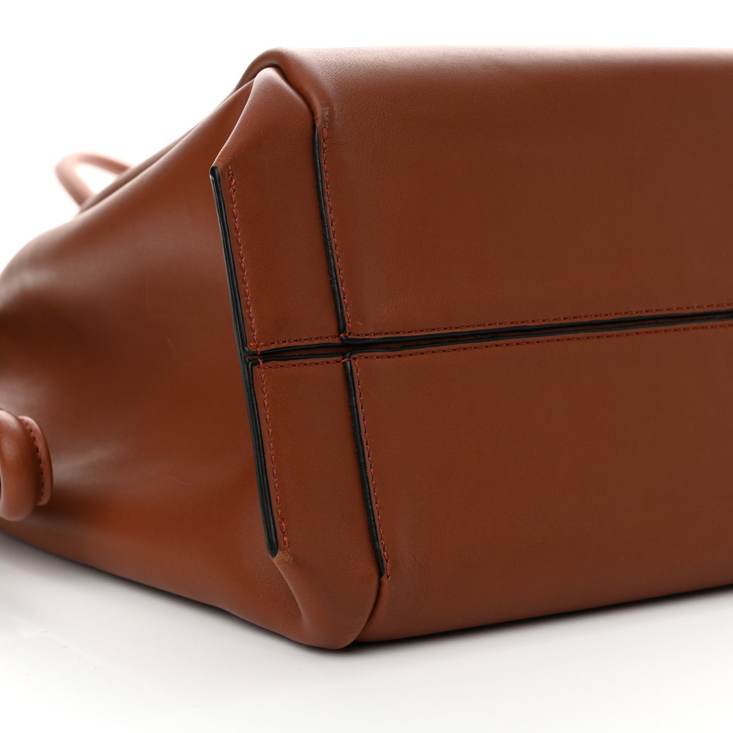 Calfskin Medium Flamenco Knot Bag Rust