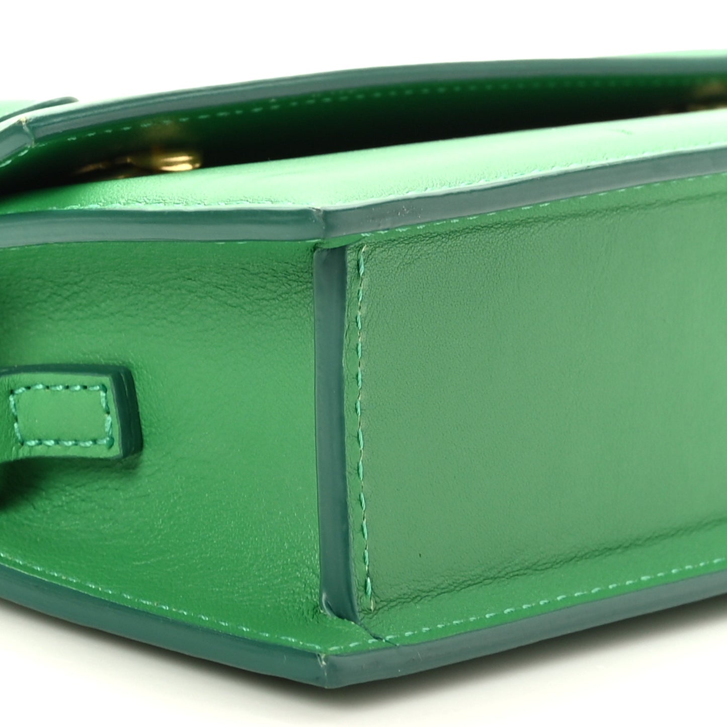 Smooth Calfskin Le Chiquito Long Green