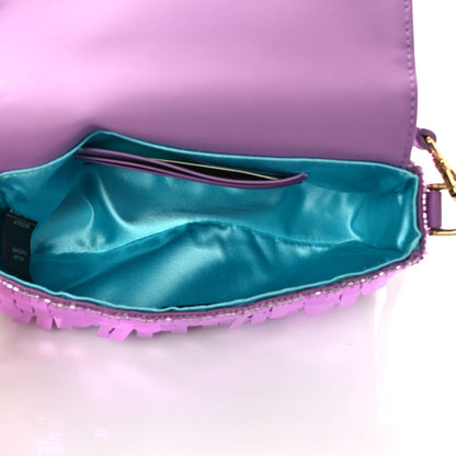 Fendi Sequin Paillettes Vitello Grace Sex and the City Mini Baguette Agapanto 5 of 11