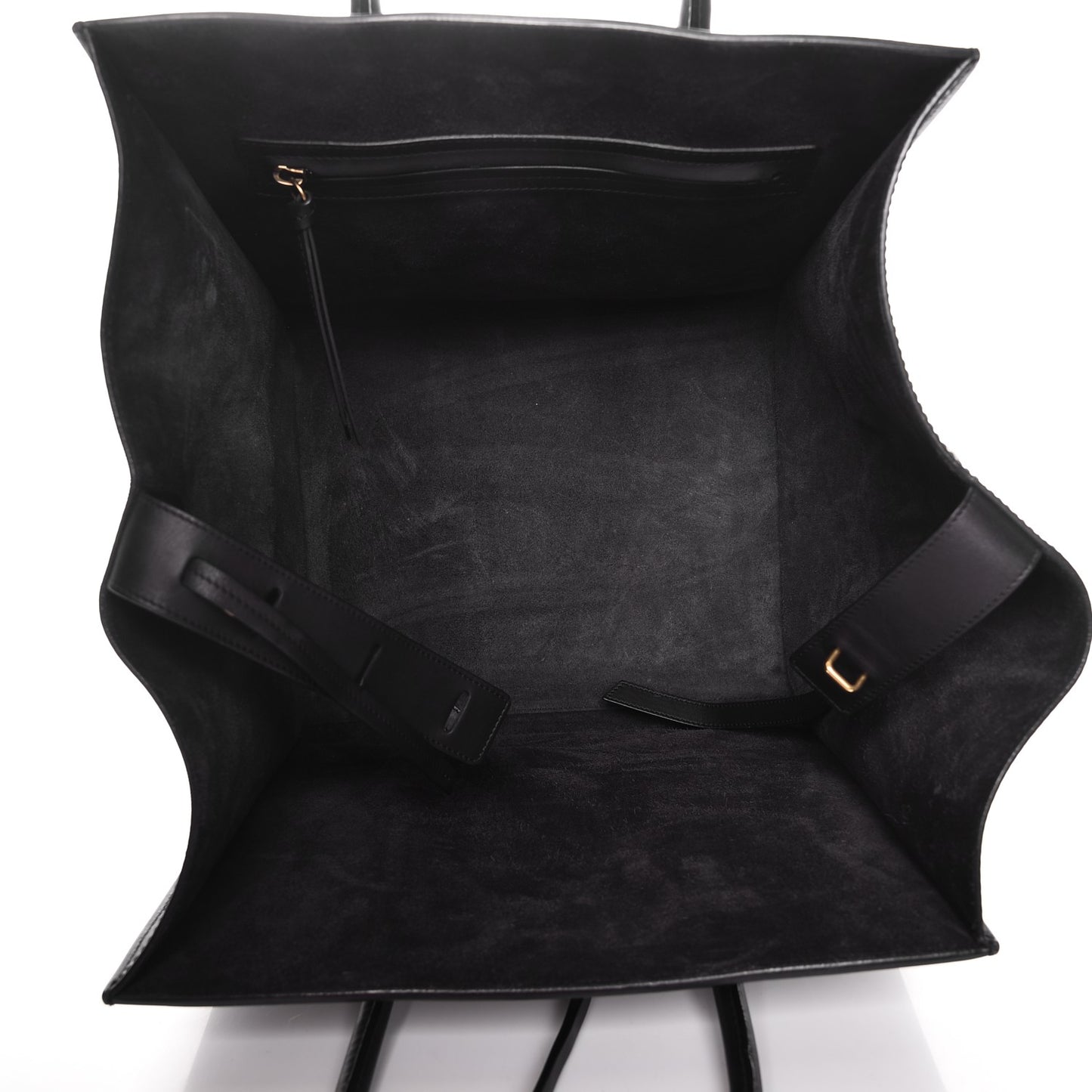 Smooth Calfskin Medium Phantom Luggage Black